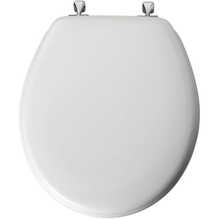 Mayfair Mayfair by Bemis Edgewater Round White Enameled Wood Toilet Seat 44CP-000